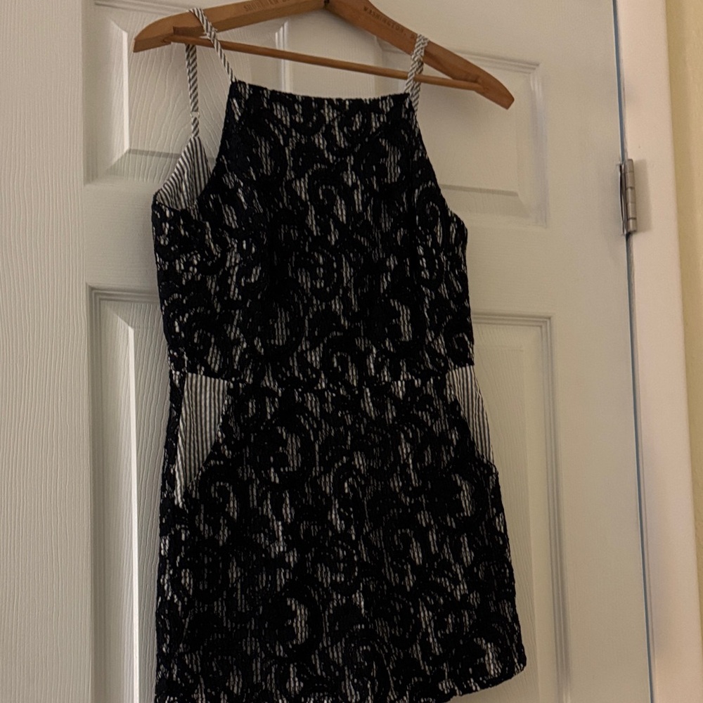 Dress Forum Black and White Jumpsuit